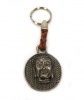 boeddha sleutelhanger leer