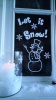 raamsticker let it snow