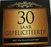 sticker 30 jaar zwart