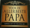 sticker allerbeste papa zwart