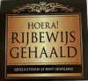 sticker hoera rijbewijd zwart