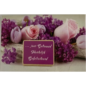 budget_kaart__jaar_getrouwd_paars_roze_bloemen